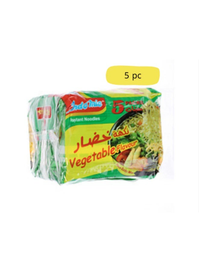 إندومي اندومي السعودية بنكهة الخضار – عبوة 5 × 60 جرام | وجبة سريعة وسهلة التحضير | الطعم الأصلي للأندومي السعودي - Image 1